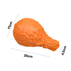 Juguetes Promocionales de Pollo Frito Blandos, Pierna de Pollo Frito de Goma, Juguete Antiestrés para Apretar, Decoración para Cocina y Hogar - Product Image 6