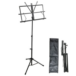 Supporto Musicale Pieghevole con Gambe Rotonde Regolabili in Altezza, per Spartiti di Chitarra, Accessorio per Piccoli Strumenti Musicali - Product Image 2