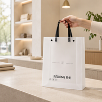 Sac en plastique transparent recyclable QH pour fleurs, cadeaux, emballage de roses imperméable, sacs en plastique avec poignée