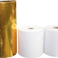 Papel Térmico en Rollos Grandes al por Mayor para Fabricantes, Papel para Cajas Registradoras de 45/48/55/58/60/65/70/80 GSM, 80x80mm, Logotipo Personalizado, Perfecto