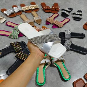 Sandalias Planas para Niñas, Listas para Enviar, Pantuflas de PVC para Exteriores, Chanclas con Parte Superior de PU y Suela de Goma, Colores Variados, Venta al Por Mayor - Product Image 5