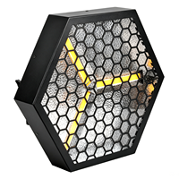 Projecteur LED matriciel DMX 3x60W blanc chaud COB RGB, lumière de scène octogonale vintage, éclairage de fond LED rétro type Blinder
