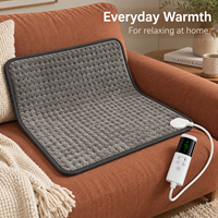 Coussin chauffant électrique en stock pour l'hiver, coussin de massage épaissi pour le soulagement des douleurs abdominales, lombaires et dorsales