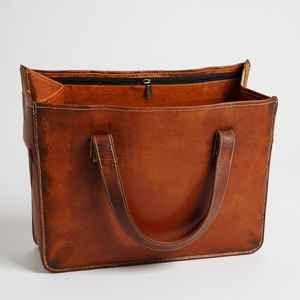Sac fourre-tout en cuir véritable pour femmes, élégant, durable, pour le travail, les voyages, le shopping, fabriqué avec du cuir souple de qualité supérieure, compartiments spacieux - Product Image 5