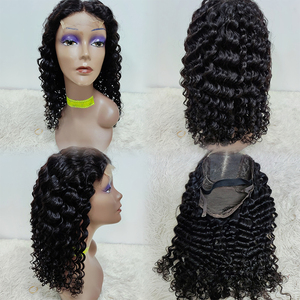 Letsfly Pelucas 4x4 con Cierre de Encaje y Flequillo, Línea de Cabello Pre-arrancada, 200% de Densidad, 14-32 Pulgadas, Cabello Humano Natural al por Mayor - Product Image 5