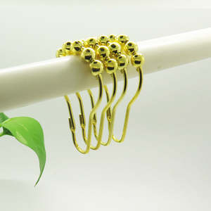 อุปกรณ์เสริมม่านอาบน้ำ ตะขอแขวนม่านอาบน้ำสแตนเลสอย่างดี ทนทาน ไม่เป็นสนิม - Product Image 2