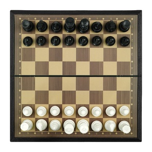 Jeu d'échecs multi-jeux de qualité supérieure, échecs, dames, backgammon, échecs chinois, plateau pliable pour les soirées de jeux en famille - Product Image 5