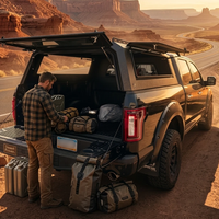 Prix d'usine, double cabine 4x4, auvent rigide en alliage d'aluminium, auvent imperméable, auvent de camping pour Toyota Tacoma Dodge Ram Ford F150