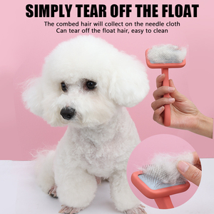 Spazzola per capelli in filo di gatto in legno con Logo personalizzato all'ingrosso della fabbrica spazzola per pettine per toelettatura per animali domestici a perno lungo per lo spargimento - Product Image 4