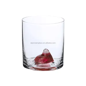 Alpocean, venta al por mayor, gran oferta, copa de whisky de vino de diseño único con forma de zorro de cristal antiguo para beber Bourbon