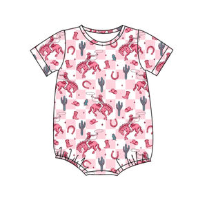 رومبير فقاعي مكشكش للفتيات الرضع موديل 2026 بنقشة أرانب، ملابس أطفال من الخيزران بالجملة - Product Image 4