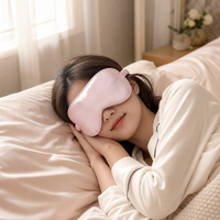Masque pour les yeux en soie de mûrier de qualité 6A de 16 mm, respirant, doux pour la peau, masque de sommeil pour toutes les saisons, pour la sieste au bureau, les voyages