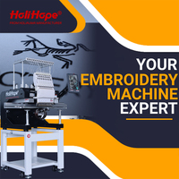 HOLIAUMA HOLIHOPE 10 Years Warranty 1 Head T-Shirt Cap <strong>Embroidery</strong> <strong>Machine</strong> 15 Needle <strong>Embroidery</strong> <strong>Machine</strong> Computerized Factory Sale