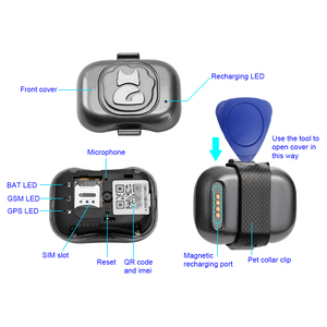 חדש הגעה G16 חיות מחמד <span class=keywords><strong>GPS</strong></span> <span class=keywords><strong>Tracker</strong></span> IP67 עמיד למים חכם צווארון אנטי איבד זמן אמת מעקב עבור כלב חתול איתור מכירה לוהטת - Product Image 4