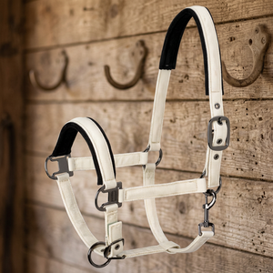 Wholesale Custom Design Rope Leather Horse <b>Halter</b> Soft Padding Alloy Hardware Durable Comfortable Horse - Product Image 4