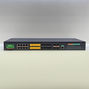 สวิตช์อุตสาหกรรมแบบ Full Gigabit Ethernet Smart Managed L3 พร้อมพอร์ตเครือข่าย RJ45 8 พอร์ต และพอร์ตไฟเบอร์อีเธอร์เน็ต SFP 16 พอร์ต รวมถึงพอร์ตไฟเบอร์ออปติก SFP+ 4*10G - Product Image 3