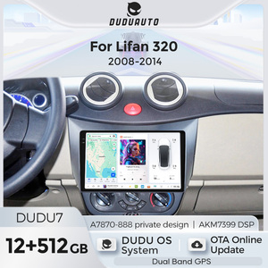 DUDUAUTO para Lifan <span class=keywords><strong>320</strong></span> 2008-2014, Sistema Multimedia Android Modificado para Auto, Bluetooth, Navegación, Carplay, Pantalla de Visión Trasera - Product Image 1