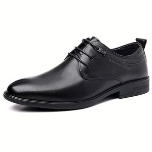 Botas de Tobillo de Piel Sintética para Hombre, Punta Redonda, Cierre de Cremallera, Marca de Moda Retro para Negocios - Product Image 1