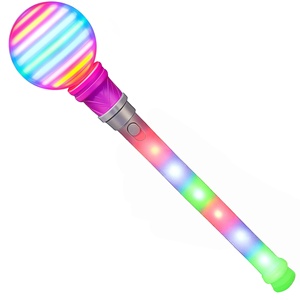 16 <b>LEDs</b> Spinning Magic <b>Ball</b> Wand <b>LED</b> Spin Toy for Kids with Batteries Included Great Gift Idea for Boys and Girls Fun Birthday - Product Image 1