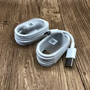 Câble de Type C SuperCharge 1M de haute qualité 5A cordon de USB-C de données de charge rapide pour cordon de fil Huawei P30 P20 Pro