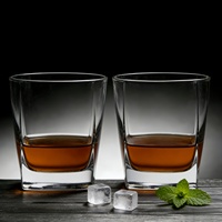 Verres à whisky en cristal de qualité supérieure, verres à shot irréguliers pour whisky, liqueur, vodka, bourbon, cocktails, scotchs, verres à tumbler pour bar