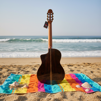 Guitare classique de scène Geake, fabriquée à la main, 39 pouces, table en épicéa massif, fond et éclisses en bocote, cordes en nylon, pour performance professionnelle
