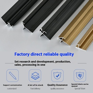 Perfil de Aluminio en Forma de I de Diseño Moderno, 5 mm, Resistente a la Humedad, Anodizado, 5/8 Piezas, Esquina Macho <span class=keywords><strong>para</strong></span> Molduras de Chapa de Madera - Product Image 2