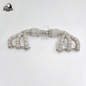 Système d'échappement <span class=keywords><strong>Hetu</strong></span> à livraison rapide avec collecteur d'admission droit, bouclier thermique et résonateur pour 911 991 991.1/991.2 GT3/GT3 RS - Product Image 3
