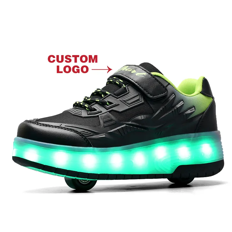 Изготовленные на заказ роликовые обуви кроссовки коньки зарядный переключатель ультра-легкий для взрослых и детей новые модные светящиеся разноцветное детское обувь