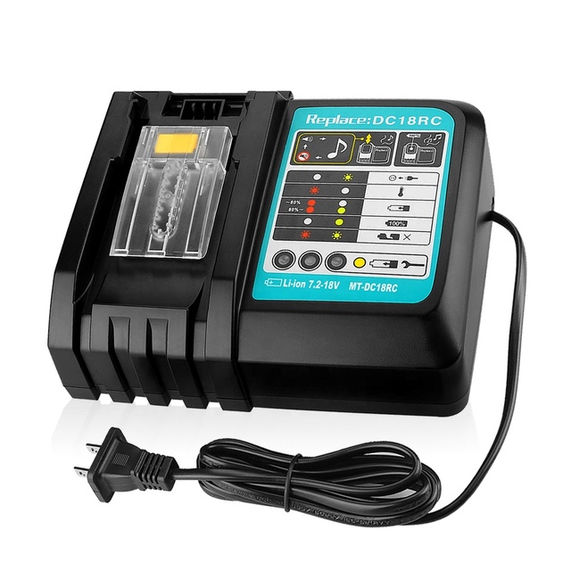 DC18RC 14.4v-18v Lithium Ion Charger for Makitas 18V Battery Cordless Drill Batteries Charger DC18RA Bl1830 Bl1430
