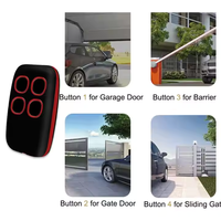 Ouvre-porte de garage multifréquence étanche, télécommande sans fil, émetteur 433 MHz, contrôleur de porte, clé de voiture