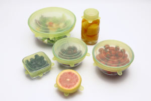 Utensilios de cocina pequeños de grado alimenticio, 6 tapas elásticas de silicona reutilizables, sin Bpa, 6 unidades - Product Image 5