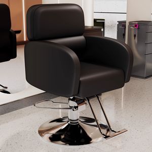 เก้าอี้ตัดผมหนังคลาสสิกทันสมัย ทนทาน อุปกรณ์ทำผมระดับมืออาชีพ เก้าอี้จัดแต่งทรงผมที่สะดวกสบายสำหรับร้านตัดผม - Product Image 2