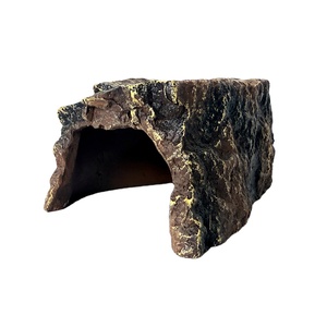 Gran oferta, reptil de resina, <span class=keywords><strong>Roca</strong></span>, Hábitat oculto, cueva, escondite, punto para Tortuga, lagarto, serpiente - Product Image 1