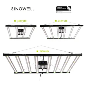 Led Grow Light Us Stock SINOWELL Shipping Direct From USA Warehouse 720W Pro Full Spectrum Dimmable LED Grow Light 301b Diodes 2968pcs 4X4ft