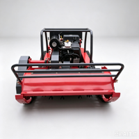 Mesin Pemotong Rumput Robotik Kelas Industri Mesin Diesel 4-Tak Beroda Rantai Kontrol Jarak Jauh Penawaran Khusus Pisau Pemotong 2-Tak