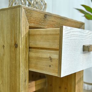 New Arrivals ART NEST French Accent Farmhouse Furniture Rustic Solid Wood Handmade Bedside Nightstand Small <b>Drawer</b> for <b>Bedroom</b> - Product Image 6