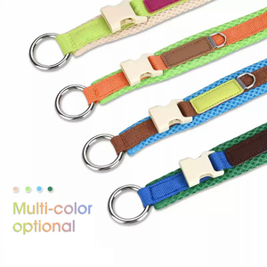 Atmungsaktives Nylon-Hunde halsband Verstellbare, weiche, haut freundliche, mehrfarbige, optionale Haustier halsbänder mit Metalls chnalle für Hunde Hot Sale - Product Image 5