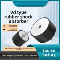 Isolateur de vibrations en caoutchouc noir/blanc de type VD, avec filetage interne-extérieur, coussinet de montage de moteur, bloc amortisseur silencieux cylindrique à vis
