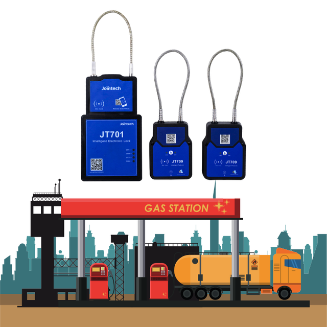 Jointech JT701 ATEX IECEX Oil Tanker GPS Real-Time Tracking Electronic Master Slave Seal Tracker with Dual SIM 1 Year IP67