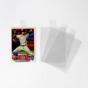Modern Transparent Card Sleeves Custom Logo Clear <b>Protectors</b> for Baseball Sports Trading Card Collection - Product Image 4