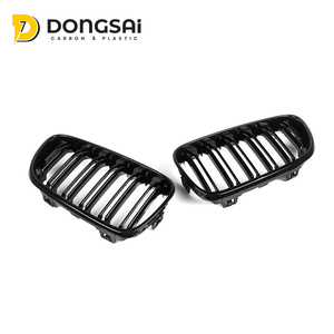 Gril Depan Model Double Kidney Slat Bahan ABS untuk BMW Seri 2 F22 F23 235I 240I M2 F87 - Product Image 4
