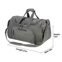 Sac de sport unisexe tendance avec fermeture éclair, poche étanche pour chaussures, compartiment pour chaussures, idéal pour le fitness, l'entraînement, les sports, les voyages d'une nuit ou de week-end