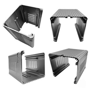 Boîtier électronique en aluminium anodisé série 6000 extrudé sur mesure par CNC avec profil de dissipateur thermique OEM/ODM Marque ZP - Product Image 1