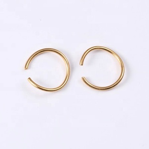No <strong>Ear</strong> Hole Piercing Stainless Steel 18k Gold Plating <strong>Ear</strong> <strong>Cuff</strong> <strong>Earrings</strong> - Product Image 5