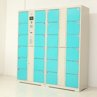 Casier de stockage de bagages intelligent et automatique pour l'extérieur, avec code QR, pour aéroports, gymnases, plages, livraison et supermarchés, avec fonction de location.