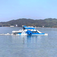 Robot autonome sans pilote pour la récolte des roseaux aquatiques, bateau de tonte pour le nettoyage des lacs et des rivières