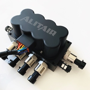 Kit de Suspension Pneumatique – Collecteur de Valve Solénoïde 8 Sorties 1/4 NPT Type VUC4 – Système de Suspension Pneumatique 200 PSI pour Relevage – Contrôle de Suspension Pneumatique - Product Image 2