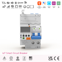 Interruptor de Circuito Inteligente IoT MCB RCBO con Medidor WiFi RS485 Tuya Tetra CEC UKCA IEC60947 Modbus 10kA, Equipo Electrónico de Cobre