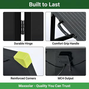 200W Foldable Monocrystalline <b>Solar</b> 21% High Efficiency Aluminum Frame <b>Portable</b> 1 Year CE for for - Product Image 5